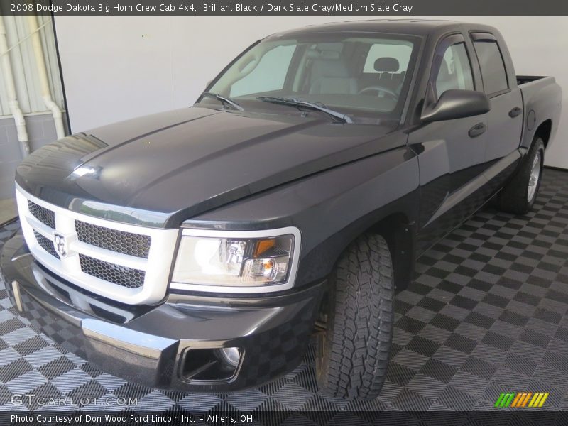Brilliant Black / Dark Slate Gray/Medium Slate Gray 2008 Dodge Dakota Big Horn Crew Cab 4x4