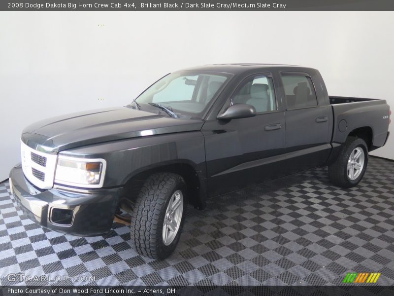 Brilliant Black / Dark Slate Gray/Medium Slate Gray 2008 Dodge Dakota Big Horn Crew Cab 4x4
