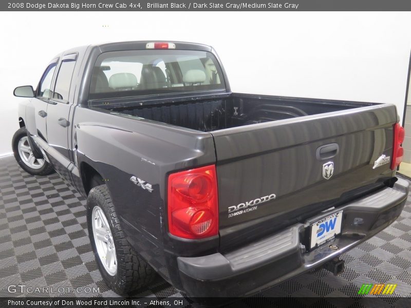 Brilliant Black / Dark Slate Gray/Medium Slate Gray 2008 Dodge Dakota Big Horn Crew Cab 4x4