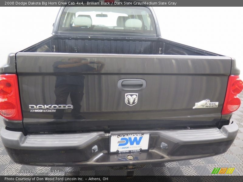 Brilliant Black / Dark Slate Gray/Medium Slate Gray 2008 Dodge Dakota Big Horn Crew Cab 4x4