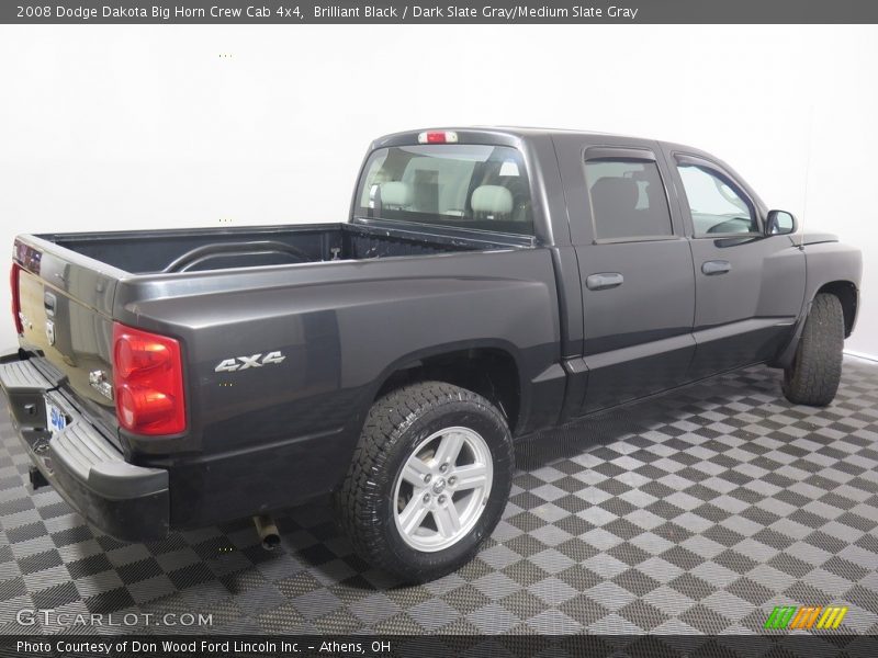Brilliant Black / Dark Slate Gray/Medium Slate Gray 2008 Dodge Dakota Big Horn Crew Cab 4x4