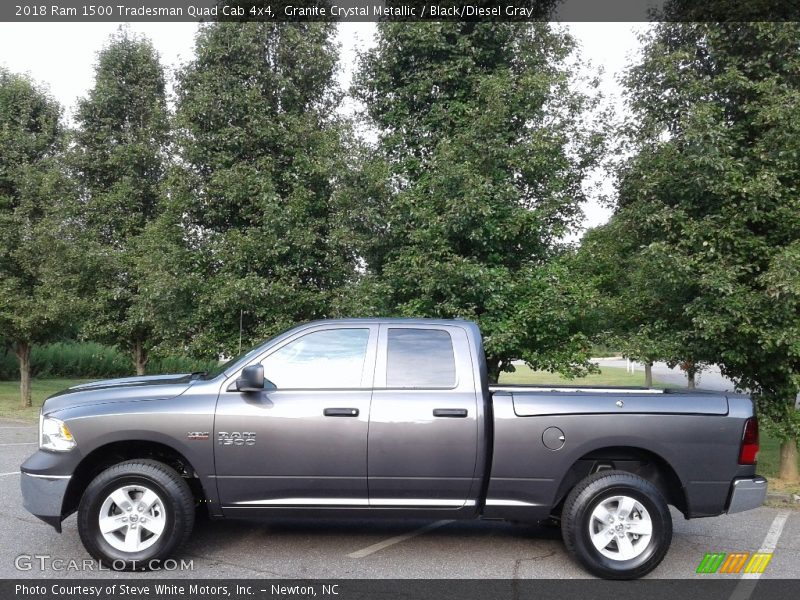 Granite Crystal Metallic / Black/Diesel Gray 2018 Ram 1500 Tradesman Quad Cab 4x4