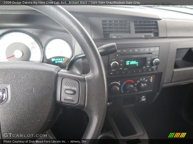 Brilliant Black / Dark Slate Gray/Medium Slate Gray 2008 Dodge Dakota Big Horn Crew Cab 4x4