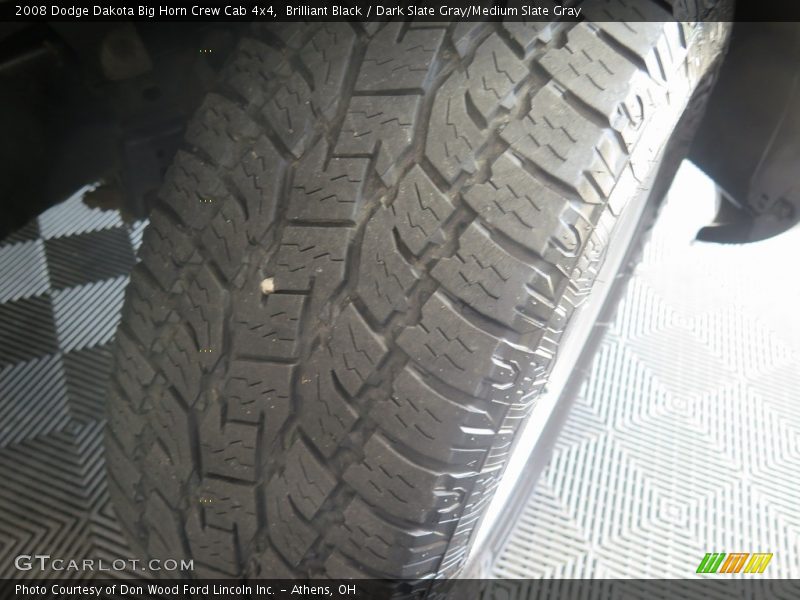 Brilliant Black / Dark Slate Gray/Medium Slate Gray 2008 Dodge Dakota Big Horn Crew Cab 4x4