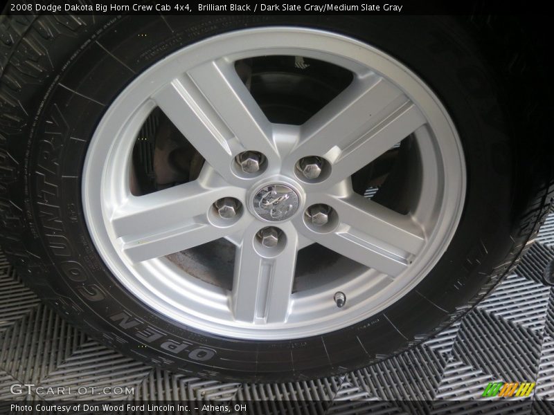 Brilliant Black / Dark Slate Gray/Medium Slate Gray 2008 Dodge Dakota Big Horn Crew Cab 4x4