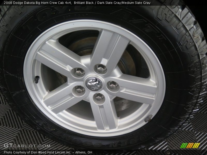 Brilliant Black / Dark Slate Gray/Medium Slate Gray 2008 Dodge Dakota Big Horn Crew Cab 4x4