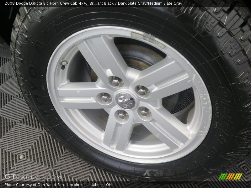 Brilliant Black / Dark Slate Gray/Medium Slate Gray 2008 Dodge Dakota Big Horn Crew Cab 4x4