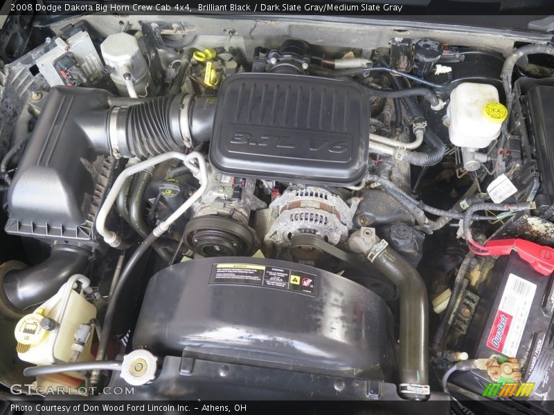 Brilliant Black / Dark Slate Gray/Medium Slate Gray 2008 Dodge Dakota Big Horn Crew Cab 4x4