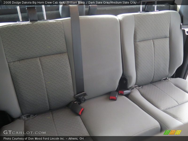 Brilliant Black / Dark Slate Gray/Medium Slate Gray 2008 Dodge Dakota Big Horn Crew Cab 4x4