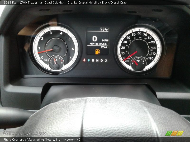 Granite Crystal Metallic / Black/Diesel Gray 2018 Ram 1500 Tradesman Quad Cab 4x4