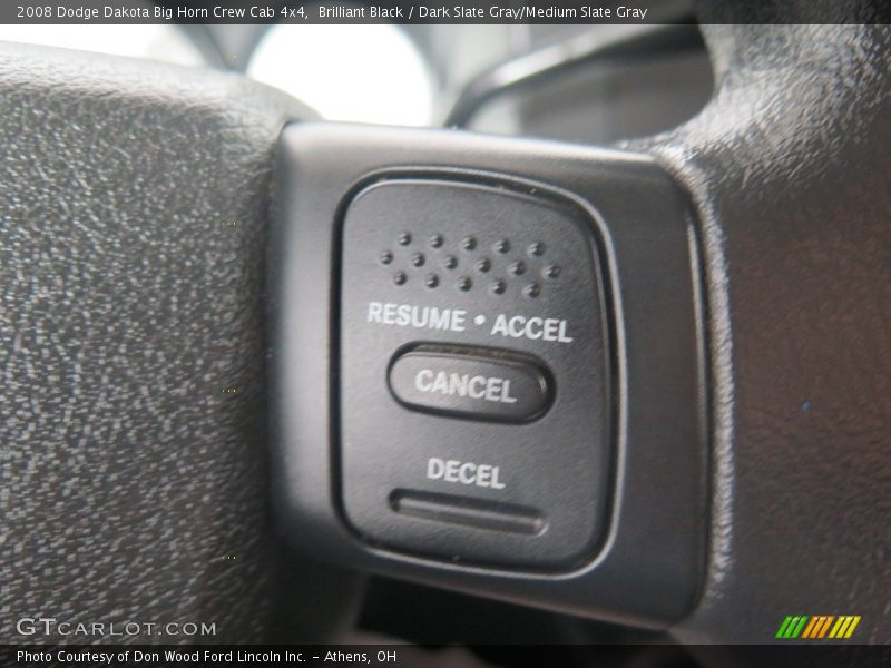 Brilliant Black / Dark Slate Gray/Medium Slate Gray 2008 Dodge Dakota Big Horn Crew Cab 4x4