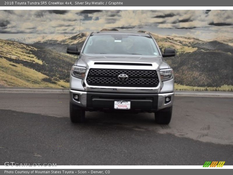 Silver Sky Metallic / Graphite 2018 Toyota Tundra SR5 CrewMax 4x4