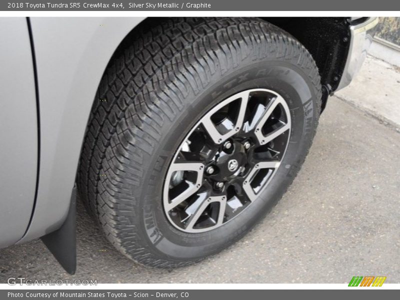Silver Sky Metallic / Graphite 2018 Toyota Tundra SR5 CrewMax 4x4