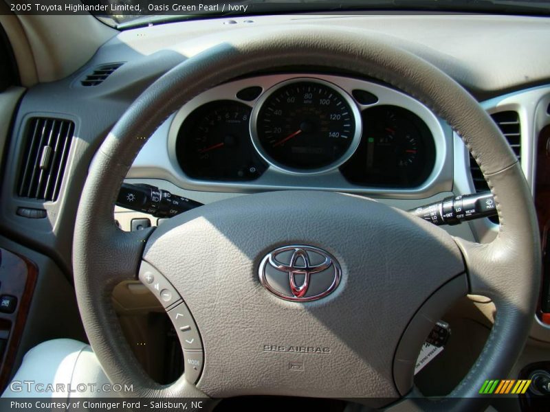 Oasis Green Pearl / Ivory 2005 Toyota Highlander Limited