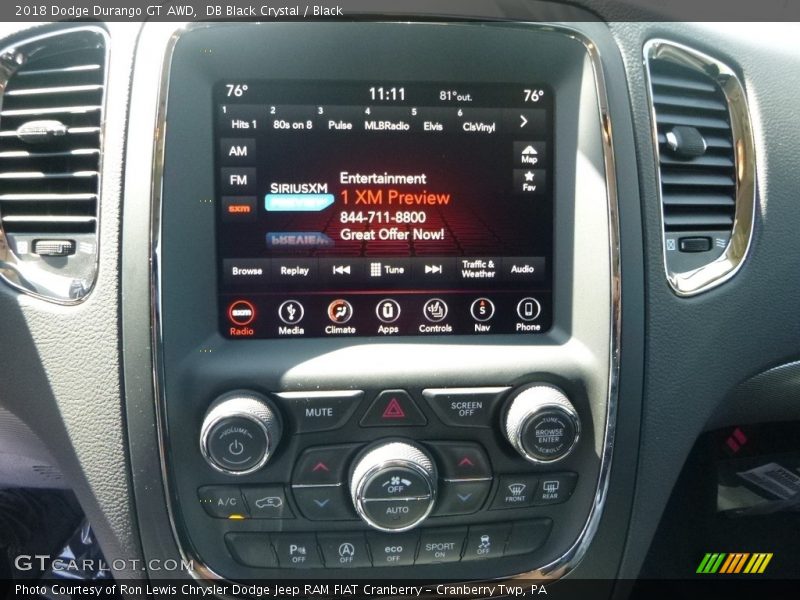 DB Black Crystal / Black 2018 Dodge Durango GT AWD
