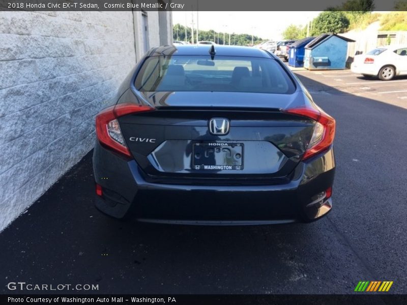 Cosmic Blue Metallic / Gray 2018 Honda Civic EX-T Sedan
