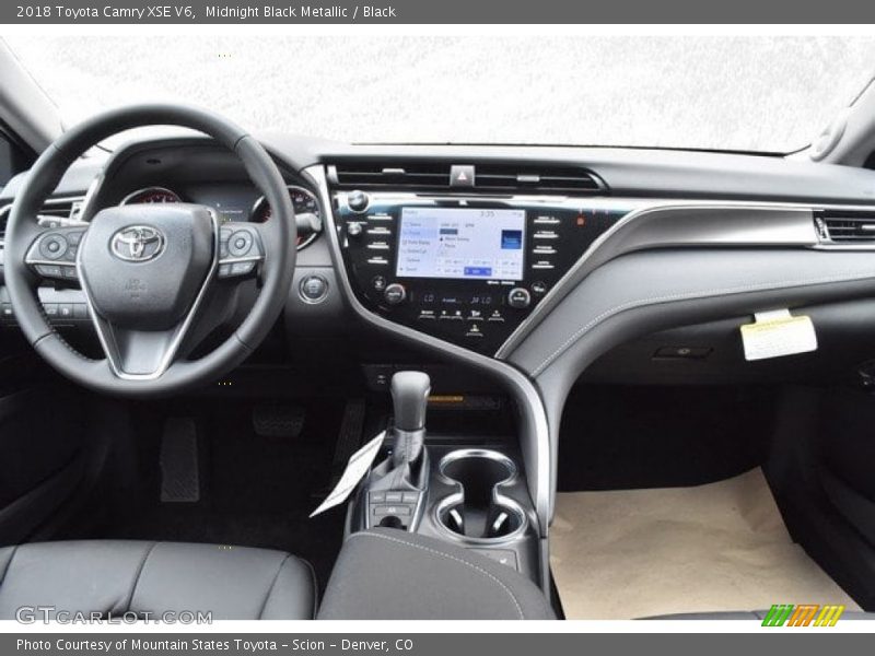 Midnight Black Metallic / Black 2018 Toyota Camry XSE V6