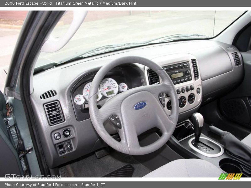 Titanium Green Metallic / Medium/Dark Flint 2006 Ford Escape Hybrid