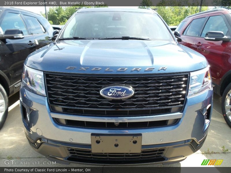 Blue Metallic / Ebony Black 2018 Ford Explorer Sport 4WD