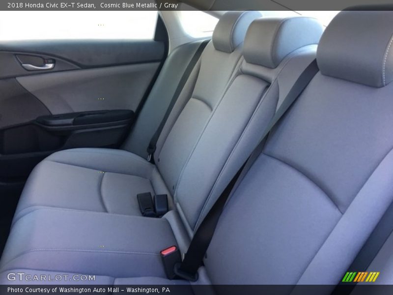 Cosmic Blue Metallic / Gray 2018 Honda Civic EX-T Sedan