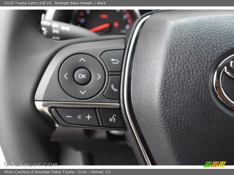 Midnight Black Metallic / Black 2018 Toyota Camry XSE V6