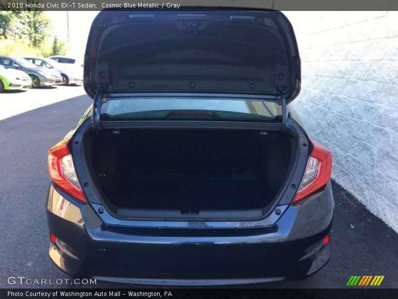 Cosmic Blue Metallic / Gray 2018 Honda Civic EX-T Sedan