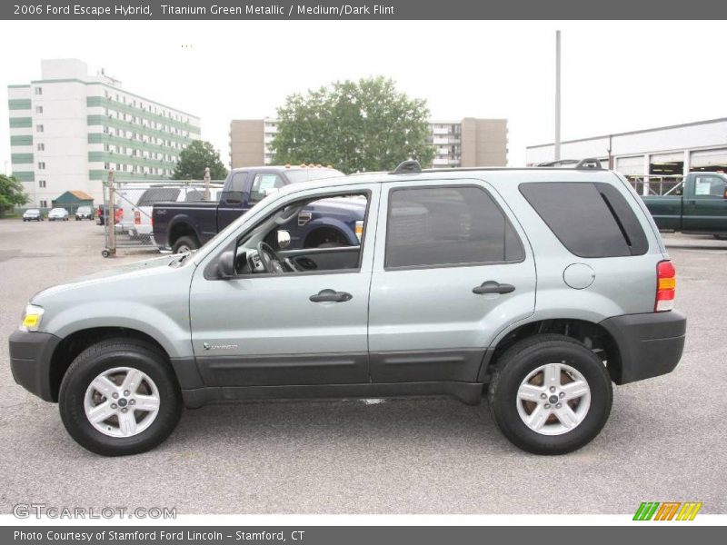 Titanium Green Metallic / Medium/Dark Flint 2006 Ford Escape Hybrid