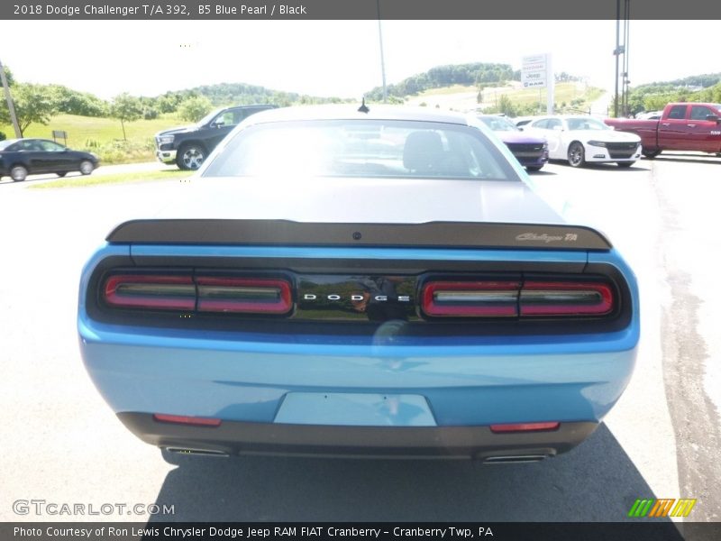 B5 Blue Pearl / Black 2018 Dodge Challenger T/A 392