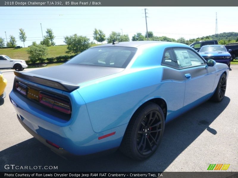 B5 Blue Pearl / Black 2018 Dodge Challenger T/A 392