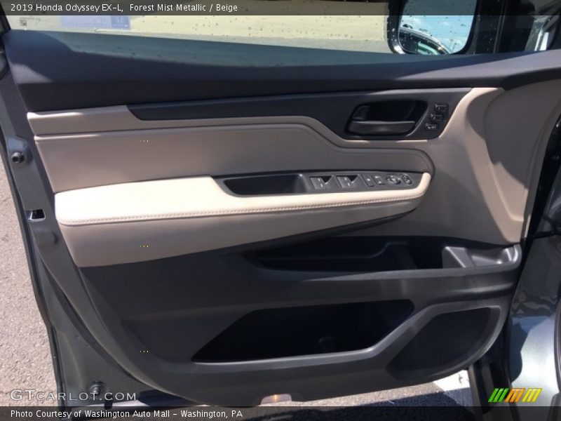 Forest Mist Metallic / Beige 2019 Honda Odyssey EX-L