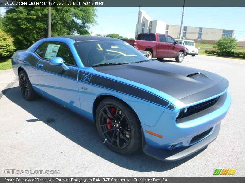 B5 Blue Pearl / Black 2018 Dodge Challenger T/A 392