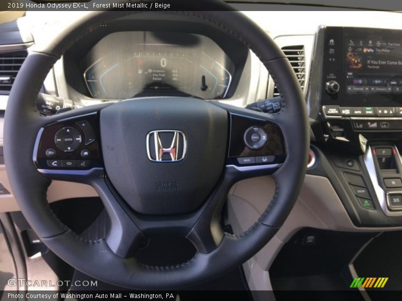 Forest Mist Metallic / Beige 2019 Honda Odyssey EX-L