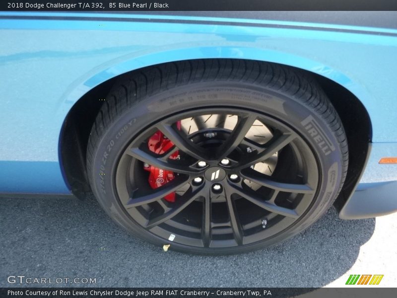 B5 Blue Pearl / Black 2018 Dodge Challenger T/A 392