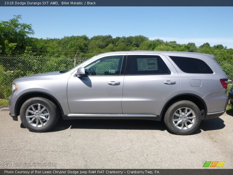 Billet Metallic / Black 2018 Dodge Durango SXT AWD