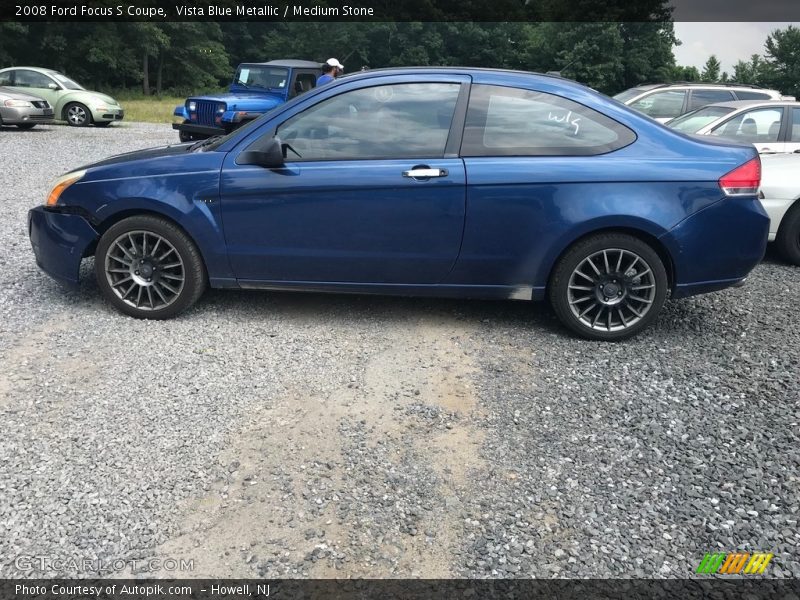 Vista Blue Metallic / Medium Stone 2008 Ford Focus S Coupe