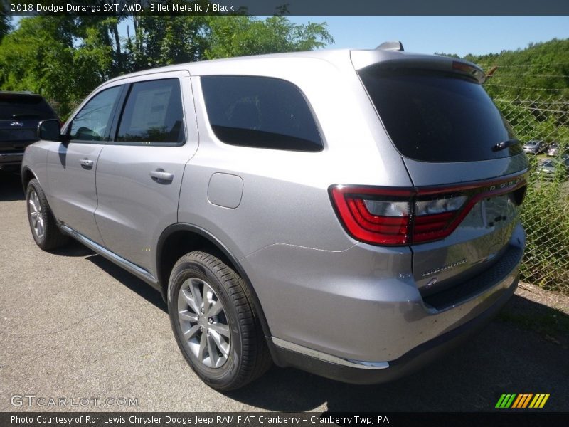 Billet Metallic / Black 2018 Dodge Durango SXT AWD