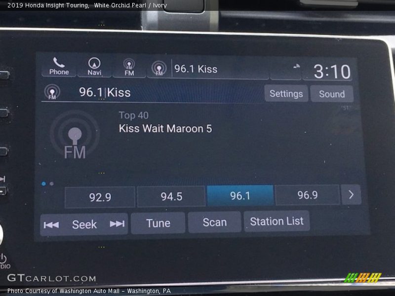 White Orchid Pearl / Ivory 2019 Honda Insight Touring