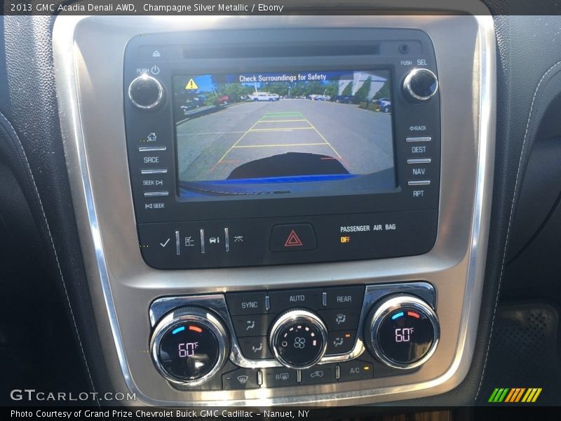 Champagne Silver Metallic / Ebony 2013 GMC Acadia Denali AWD