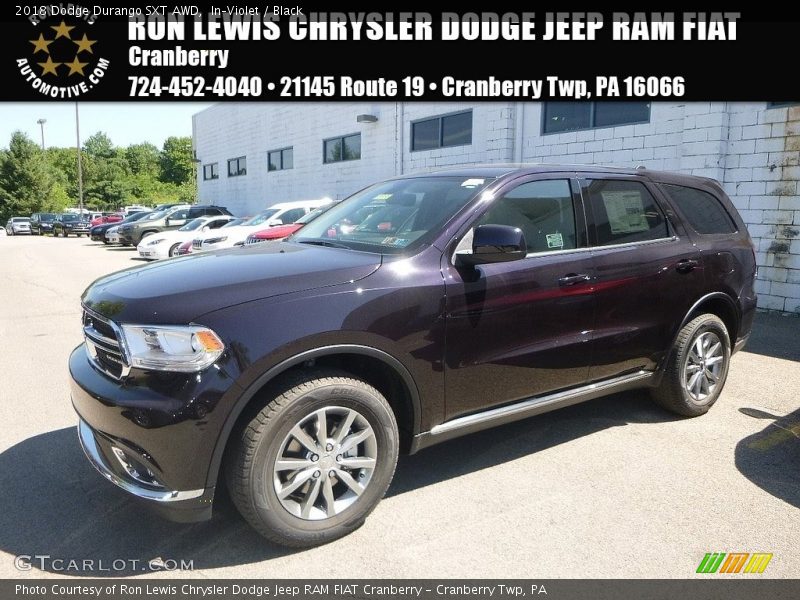 In–Violet / Black 2018 Dodge Durango SXT AWD