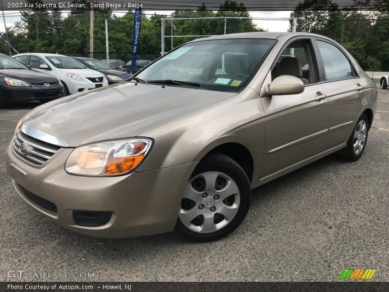 Sand Beige / Beige 2007 Kia Spectra EX Sedan