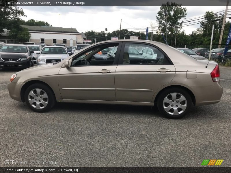 Sand Beige / Beige 2007 Kia Spectra EX Sedan