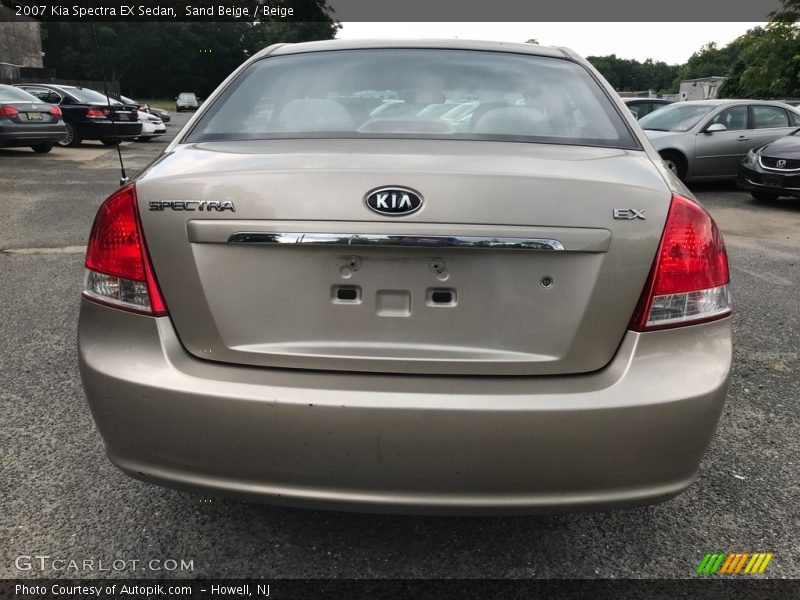 Sand Beige / Beige 2007 Kia Spectra EX Sedan