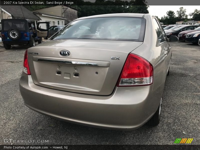 Sand Beige / Beige 2007 Kia Spectra EX Sedan