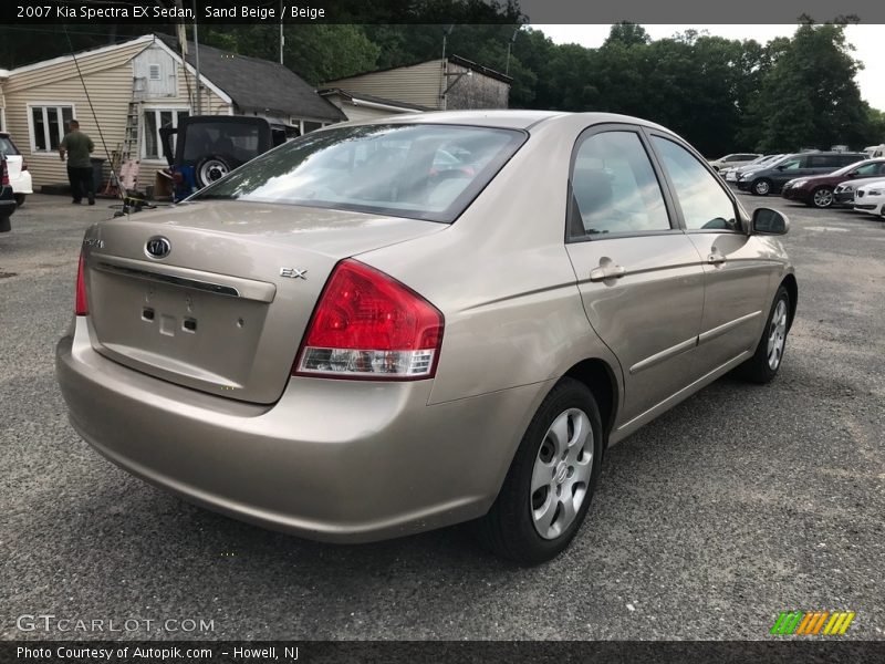 Sand Beige / Beige 2007 Kia Spectra EX Sedan