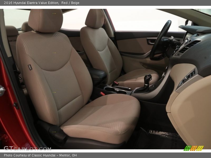 Red / Beige 2016 Hyundai Elantra Value Edition