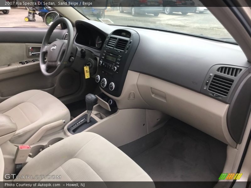 Sand Beige / Beige 2007 Kia Spectra EX Sedan