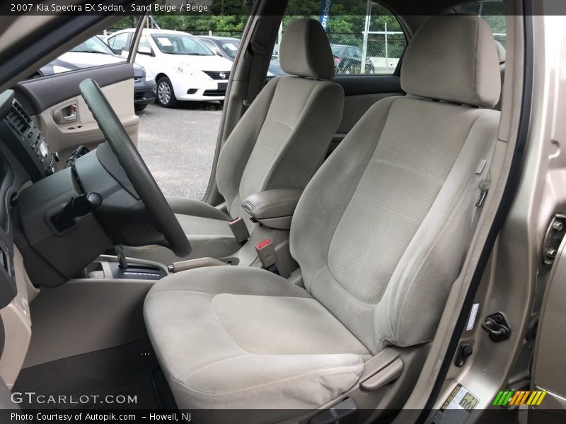 Sand Beige / Beige 2007 Kia Spectra EX Sedan