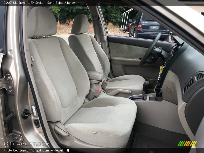 Sand Beige / Beige 2007 Kia Spectra EX Sedan