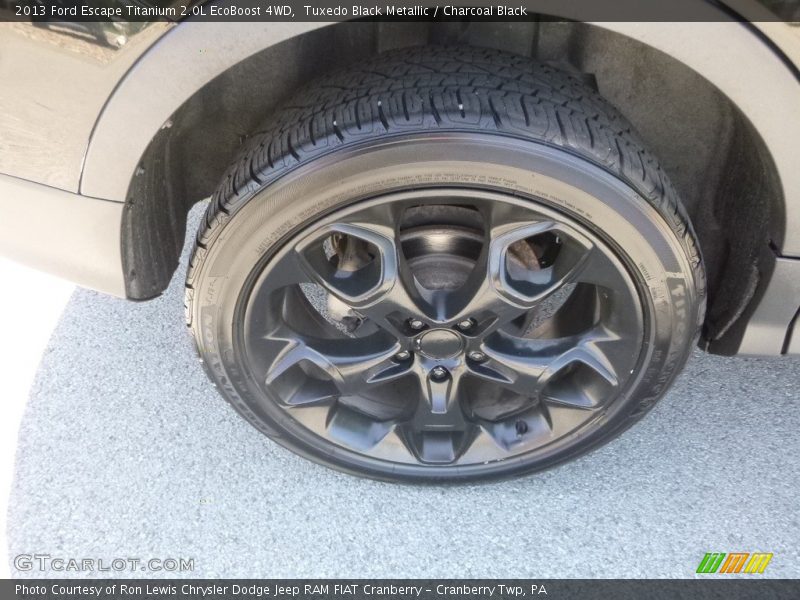 Tuxedo Black Metallic / Charcoal Black 2013 Ford Escape Titanium 2.0L EcoBoost 4WD
