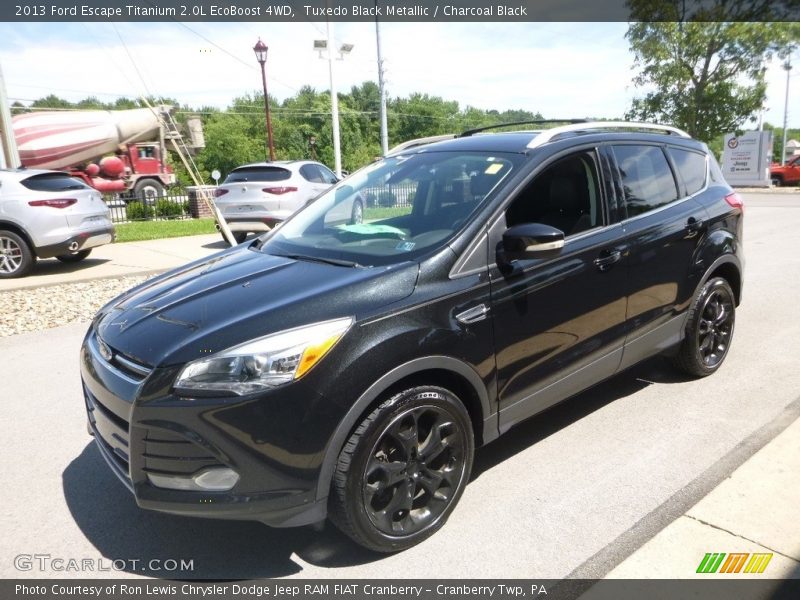 Tuxedo Black Metallic / Charcoal Black 2013 Ford Escape Titanium 2.0L EcoBoost 4WD